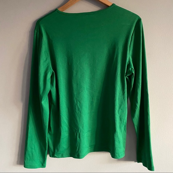 NWT Lauren Ralph Lauren Green long sleeve SZ XL - Picture 2 of 4